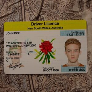 Australia Fake Driver's License