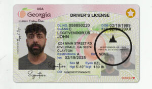 Buy Georgia Drivers License front - Georgia ID