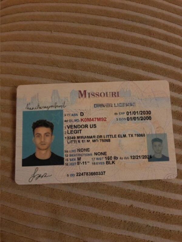 Buy Missouri Fake Drivers License