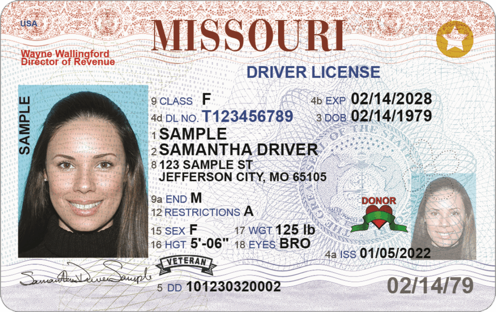 Missouri Drivers License