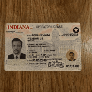 Indiana Fake Operator License