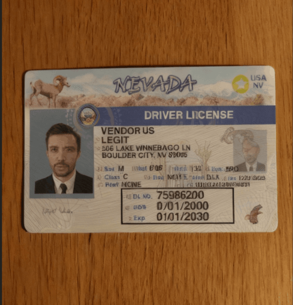 Nevada Fake Drivers License