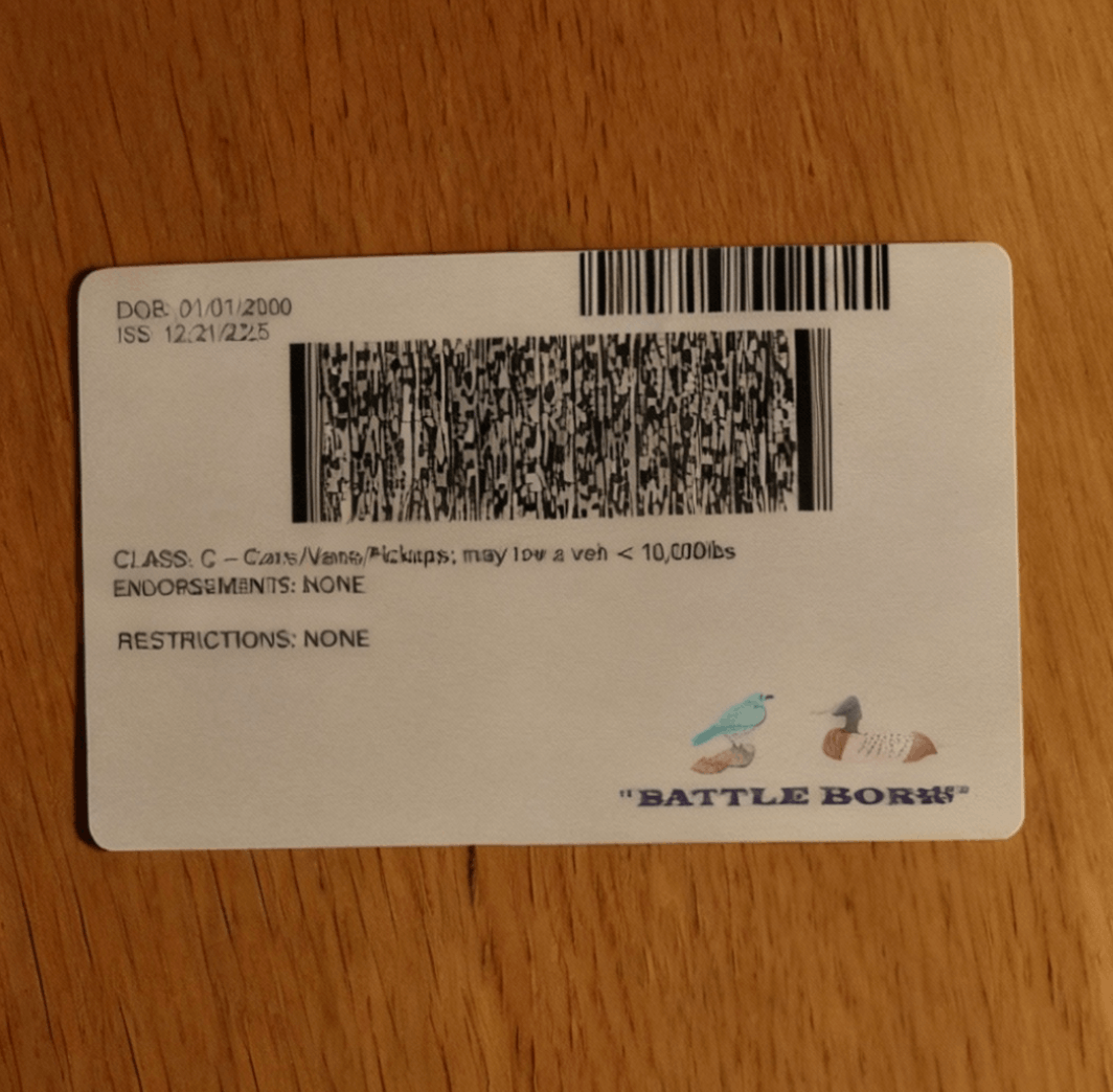 Nevada Fake Drivers License 2 Nevada Fake Drivers License