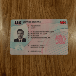 UK Fake Drivers License