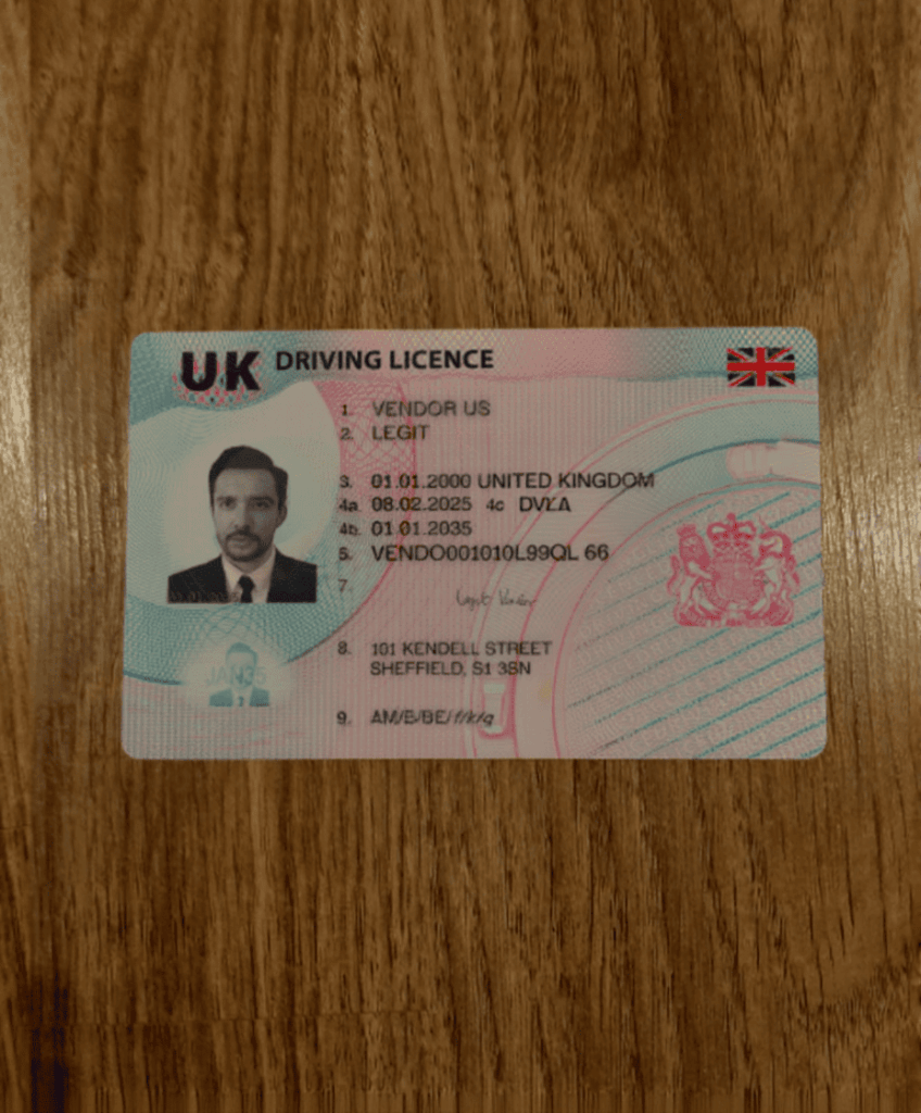 UK Fake Drivers License
