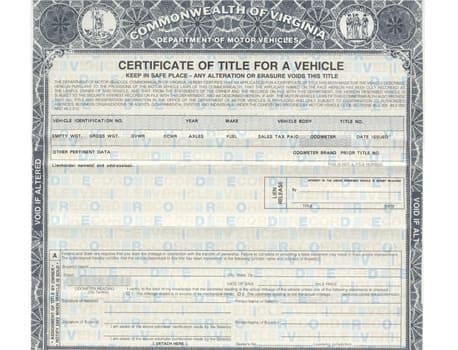 Your Ultimate Guide to a Flawless Virginia Car Title Transfer Title Car In Virginia - Buy Fake ID, DL & Documents