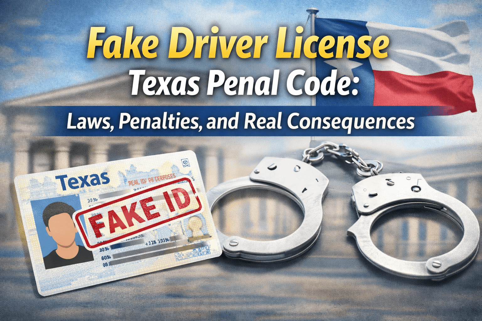 Fake Driver License Texas Penal Code