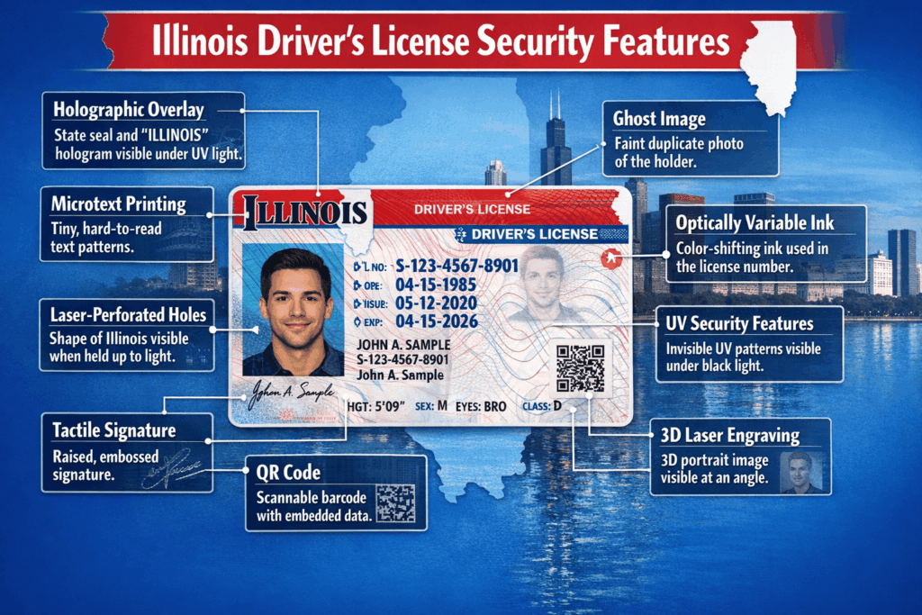 Fake Real Fake Illinois Drivers License
